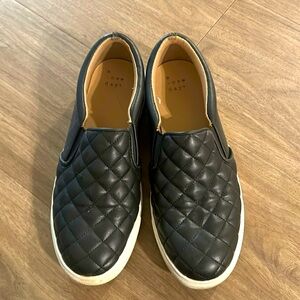A New Day Quilted Black Sneakers